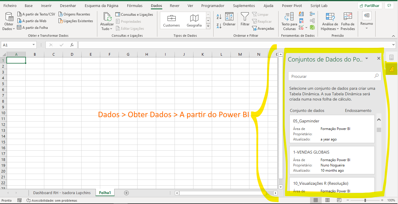 5.0 Excel e Power BI